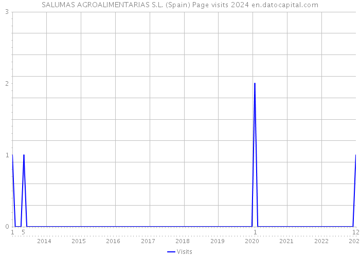 SALUMAS AGROALIMENTARIAS S.L. (Spain) Page visits 2024 