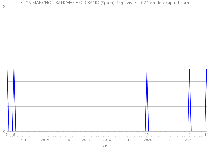 ELISA MANCHON SANCHEZ ESCRIBANO (Spain) Page visits 2024 