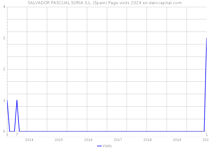 SALVADOR PASCUAL SORIA S.L. (Spain) Page visits 2024 