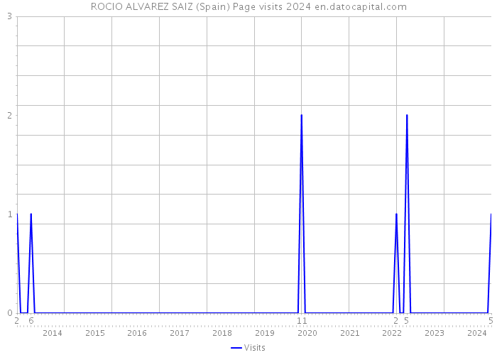 ROCIO ALVAREZ SAIZ (Spain) Page visits 2024 