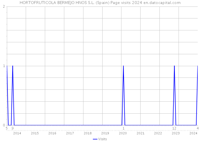 HORTOFRUTICOLA BERMEJO HNOS S.L. (Spain) Page visits 2024 