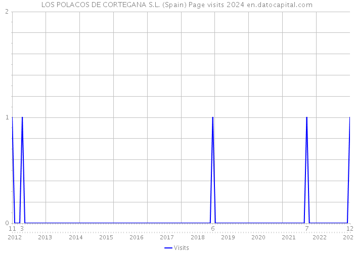 LOS POLACOS DE CORTEGANA S.L. (Spain) Page visits 2024 