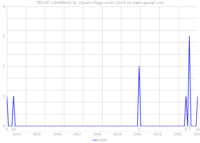 TECNO CANARIAS SL. (Spain) Page visits 2024 