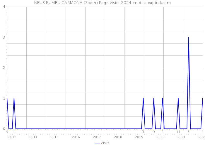 NEUS RUMEU CARMONA (Spain) Page visits 2024 