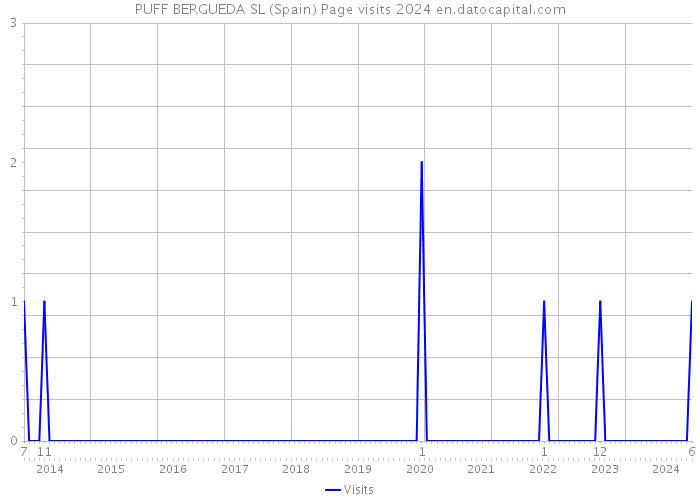PUFF BERGUEDA SL (Spain) Page visits 2024 