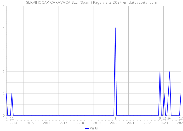 SERVIHOGAR CARAVACA SLL. (Spain) Page visits 2024 