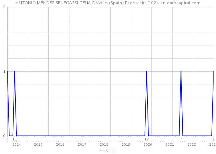 ANTONIO MENDEZ BENEGASSI TENA DAVILA (Spain) Page visits 2024 