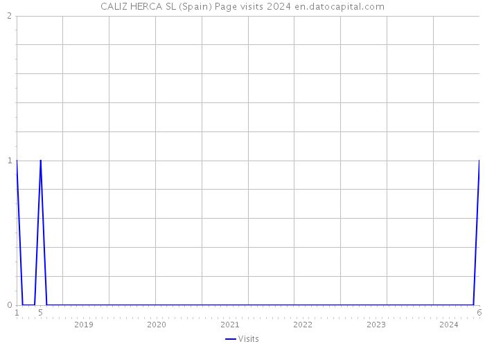 CALIZ HERCA SL (Spain) Page visits 2024 