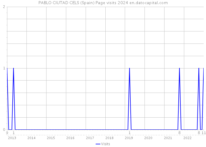 PABLO CIUTAD CELS (Spain) Page visits 2024 