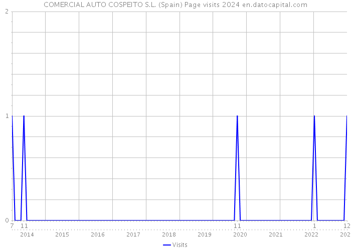 COMERCIAL AUTO COSPEITO S.L. (Spain) Page visits 2024 