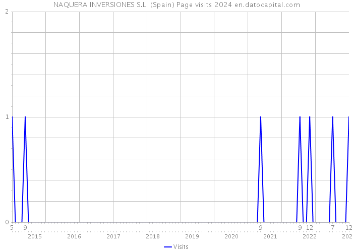 NAQUERA INVERSIONES S.L. (Spain) Page visits 2024 