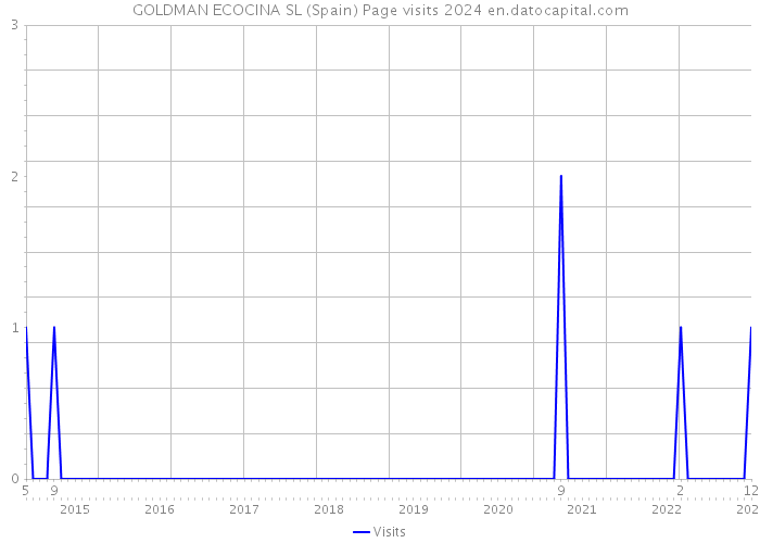 GOLDMAN ECOCINA SL (Spain) Page visits 2024 