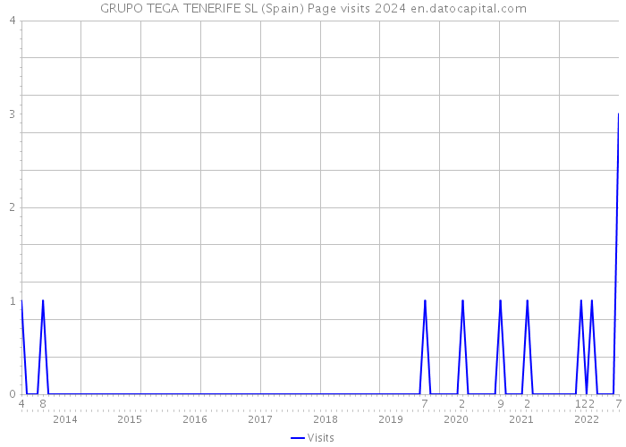 GRUPO TEGA TENERIFE SL (Spain) Page visits 2024 