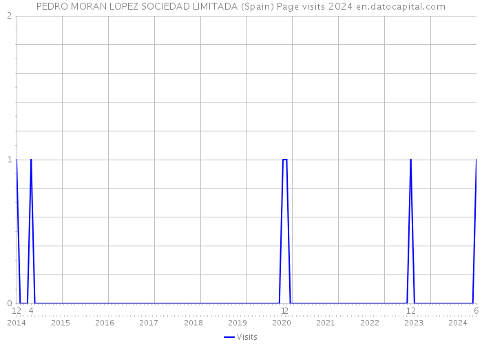 PEDRO MORAN LOPEZ SOCIEDAD LIMITADA (Spain) Page visits 2024 