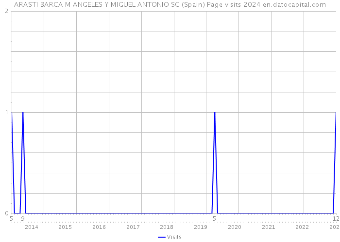 ARASTI BARCA M ANGELES Y MIGUEL ANTONIO SC (Spain) Page visits 2024 