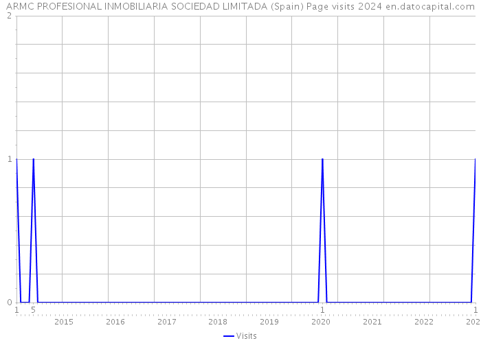 ARMC PROFESIONAL INMOBILIARIA SOCIEDAD LIMITADA (Spain) Page visits 2024 