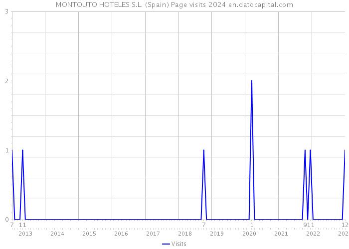 MONTOUTO HOTELES S.L. (Spain) Page visits 2024 