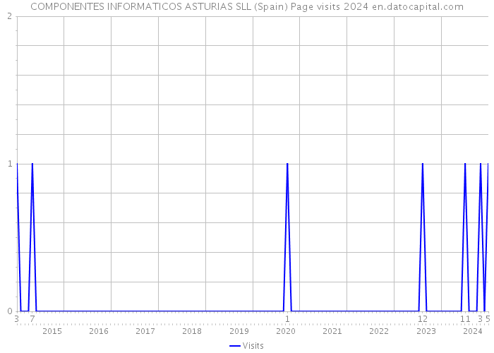 COMPONENTES INFORMATICOS ASTURIAS SLL (Spain) Page visits 2024 
