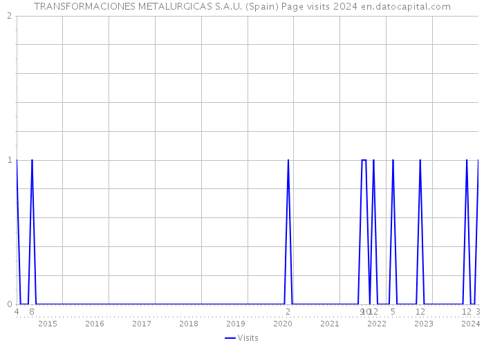 TRANSFORMACIONES METALURGICAS S.A.U. (Spain) Page visits 2024 