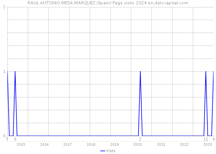 RAUL ANTONIO MESA MARQUEZ (Spain) Page visits 2024 