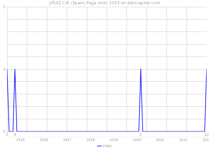 J.RUIZ C.B. (Spain) Page visits 2024 