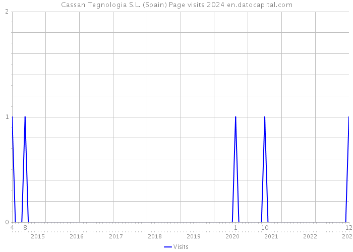Cassan Tegnologia S.L. (Spain) Page visits 2024 