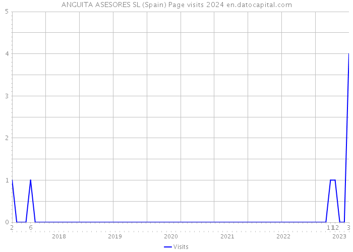 ANGUITA ASESORES SL (Spain) Page visits 2024 