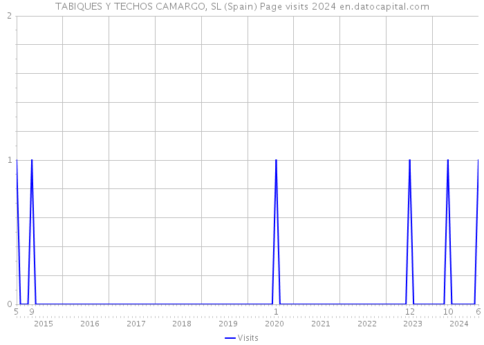 TABIQUES Y TECHOS CAMARGO, SL (Spain) Page visits 2024 