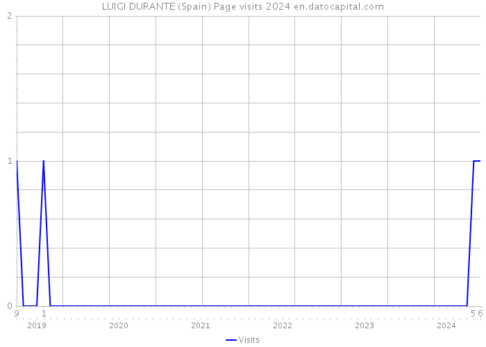 LUIGI DURANTE (Spain) Page visits 2024 