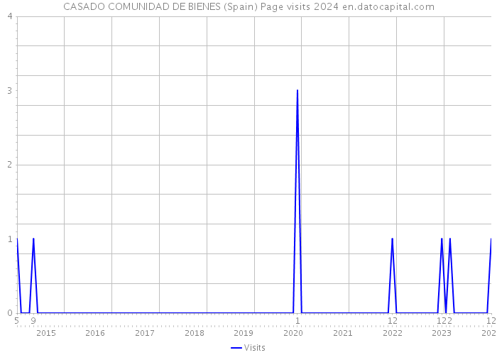 CASADO COMUNIDAD DE BIENES (Spain) Page visits 2024 