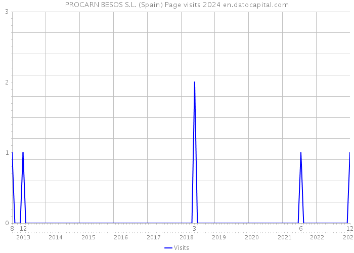 PROCARN BESOS S.L. (Spain) Page visits 2024 