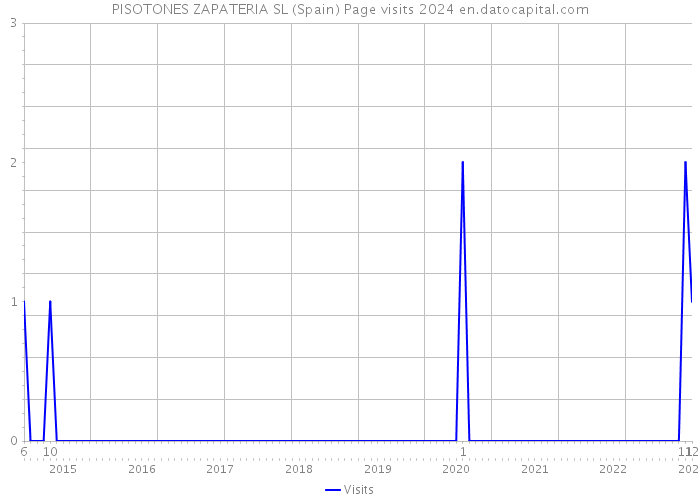 PISOTONES ZAPATERIA SL (Spain) Page visits 2024 