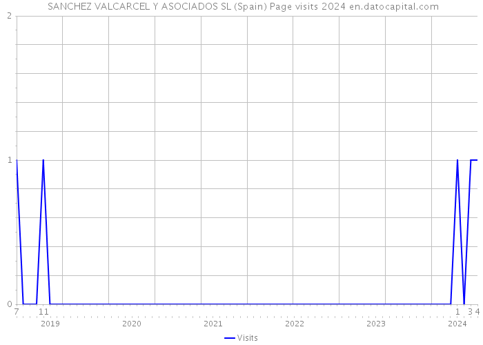  SANCHEZ VALCARCEL Y ASOCIADOS SL (Spain) Page visits 2024 