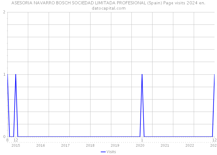 ASESORIA NAVARRO BOSCH SOCIEDAD LIMITADA PROFESIONAL (Spain) Page visits 2024 