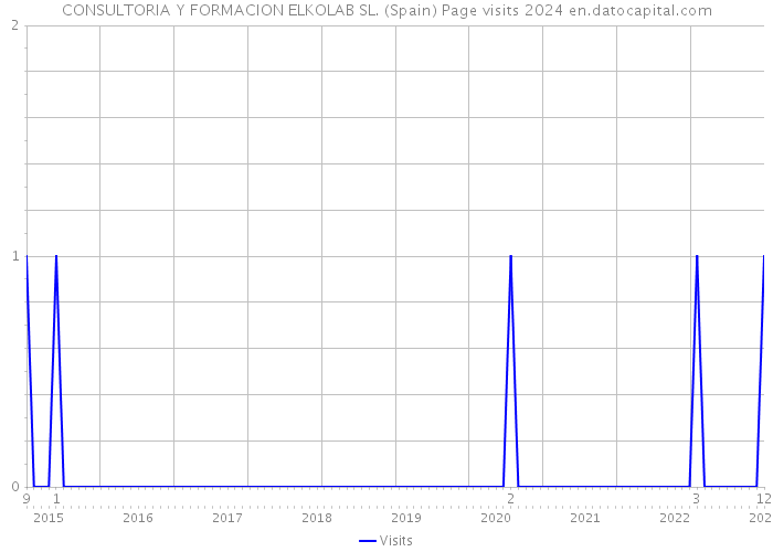 CONSULTORIA Y FORMACION ELKOLAB SL. (Spain) Page visits 2024 