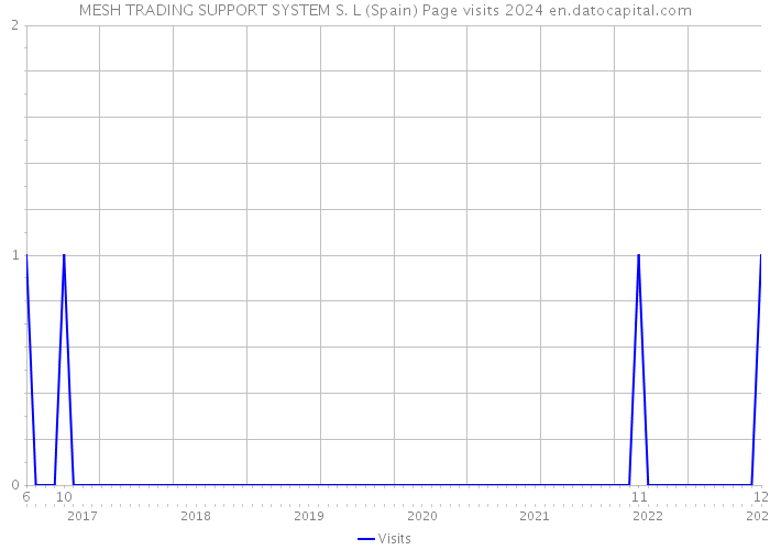 MESH TRADING SUPPORT SYSTEM S. L (Spain) Page visits 2024 