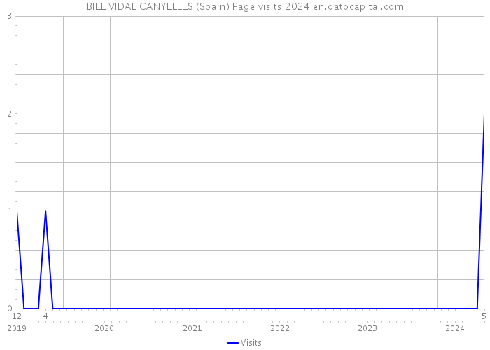 BIEL VIDAL CANYELLES (Spain) Page visits 2024 