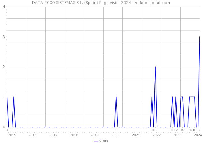 DATA 2000 SISTEMAS S.L. (Spain) Page visits 2024 