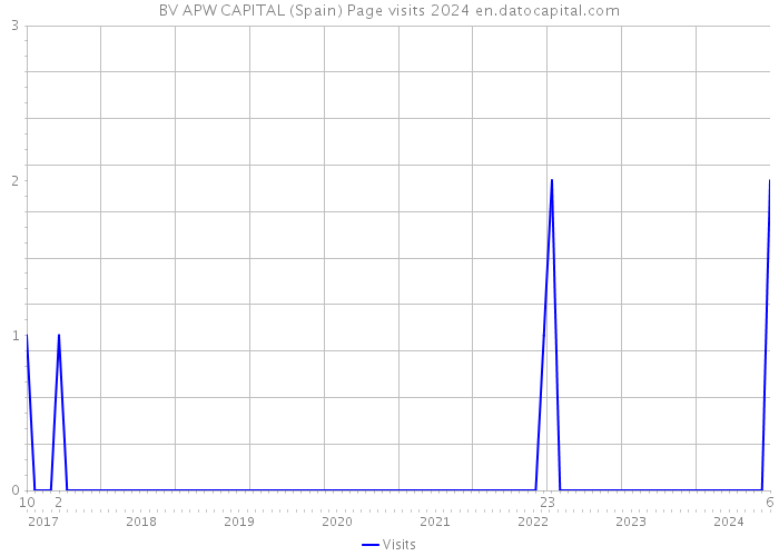 BV APW CAPITAL (Spain) Page visits 2024 