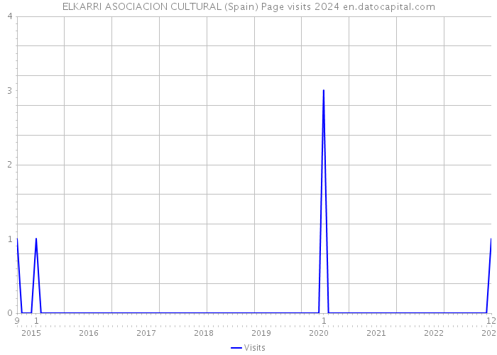 ELKARRI ASOCIACION CULTURAL (Spain) Page visits 2024 