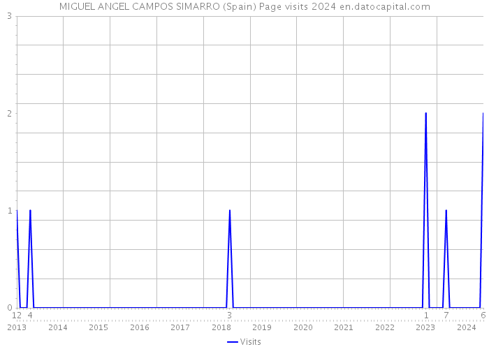 MIGUEL ANGEL CAMPOS SIMARRO (Spain) Page visits 2024 