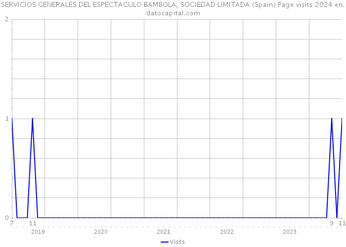 SERVICIOS GENERALES DEL ESPECTACULO BAMBOLA, SOCIEDAD LIMITADA (Spain) Page visits 2024 