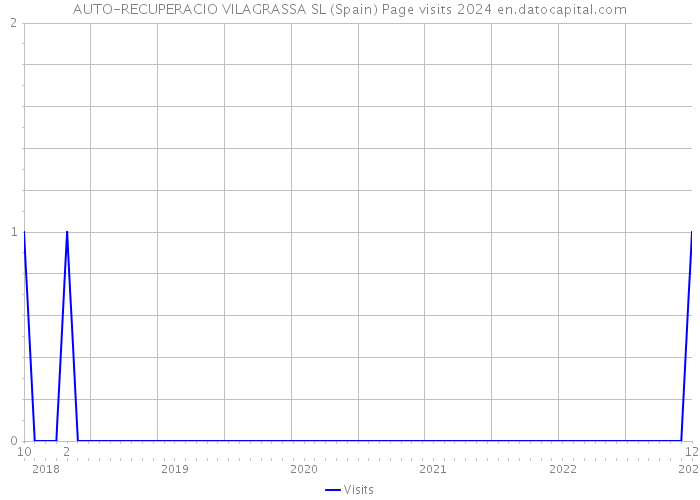 AUTO-RECUPERACIO VILAGRASSA SL (Spain) Page visits 2024 