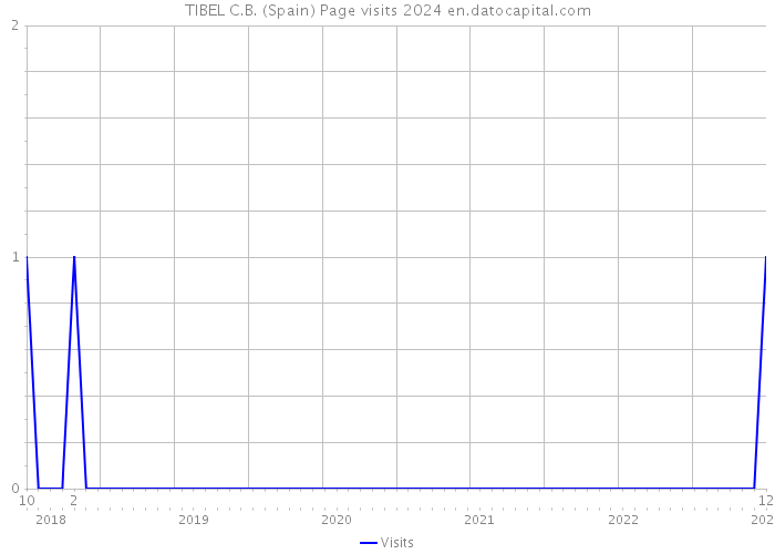 TIBEL C.B. (Spain) Page visits 2024 