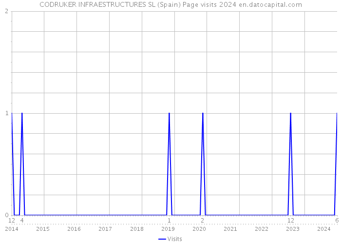 CODRUKER INFRAESTRUCTURES SL (Spain) Page visits 2024 