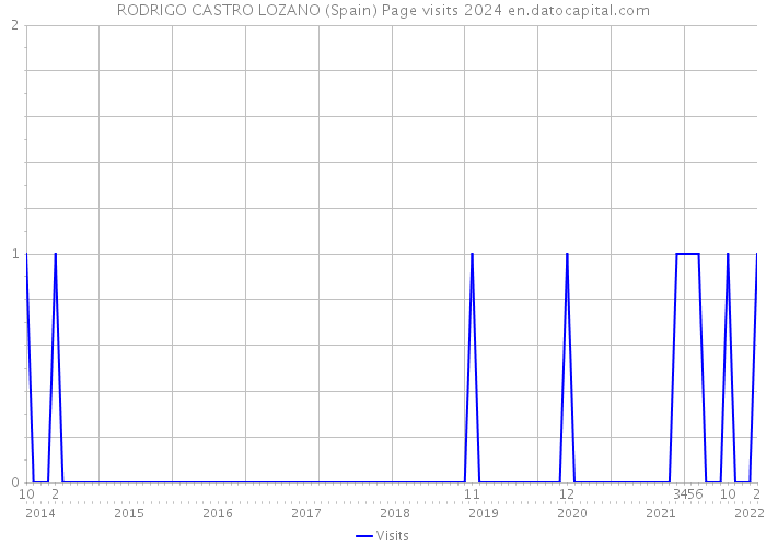 RODRIGO CASTRO LOZANO (Spain) Page visits 2024 