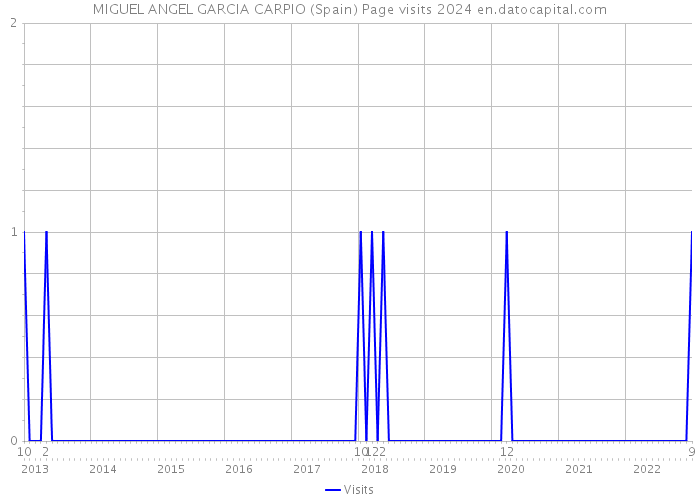 MIGUEL ANGEL GARCIA CARPIO (Spain) Page visits 2024 
