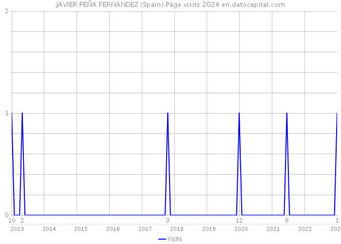 JAVIER PEÑA FERNANDEZ (Spain) Page visits 2024 