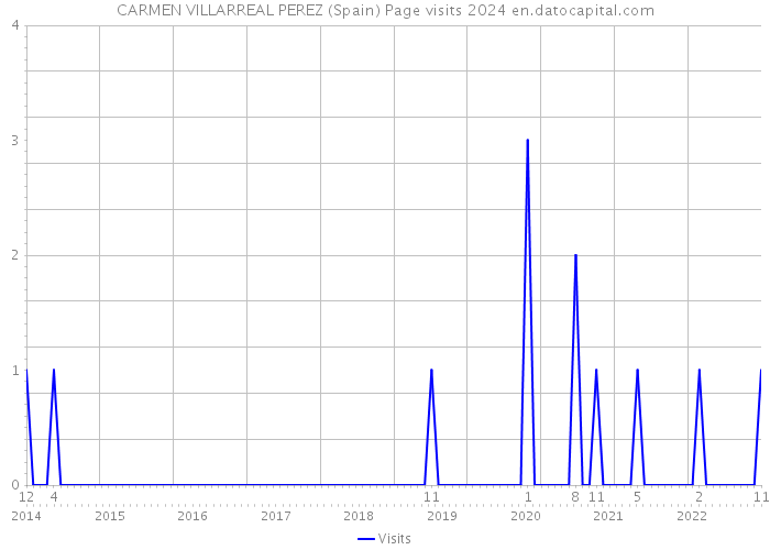 CARMEN VILLARREAL PEREZ (Spain) Page visits 2024 