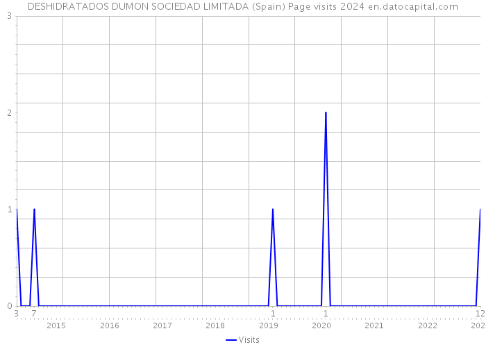 DESHIDRATADOS DUMON SOCIEDAD LIMITADA (Spain) Page visits 2024 